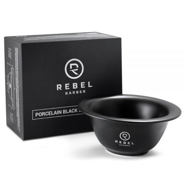 Porcelain shaving bowl REBELTY Black Matt Shaving Bowl