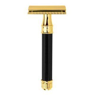 Edwin Jagger DE86811GBL black resin gold T-shaped