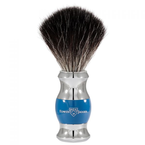 Edwin Jagger shaving brush 21SB363CR dark blue artificial bristles