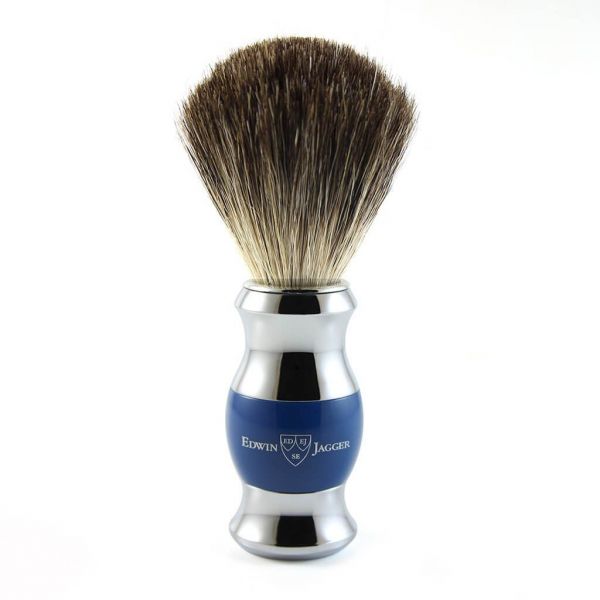 Edwin Jagger shaving brush 81SB353CR dark blue badger hair