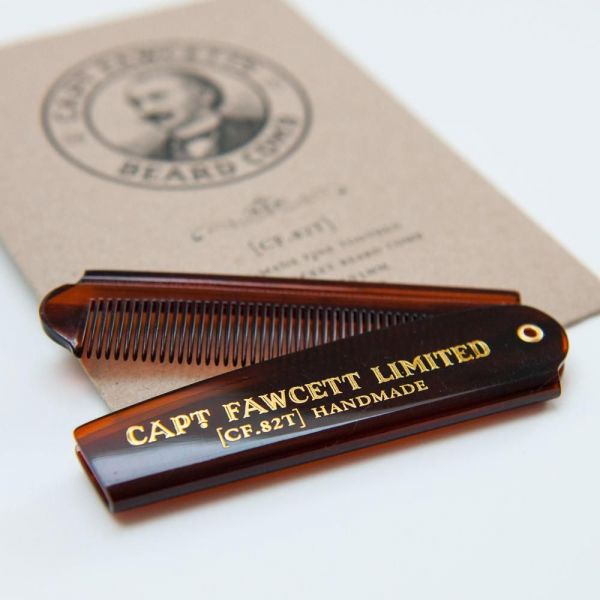 Captain Fawcett Folding Beard Comb