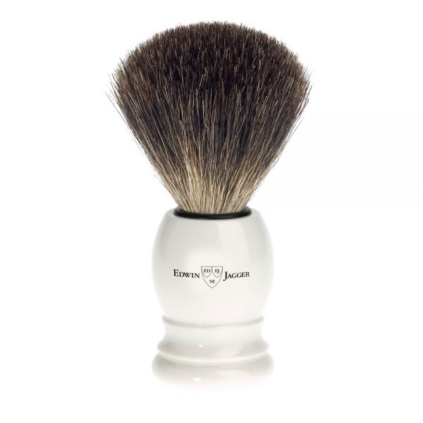 Edwin Jagger shaving brush 81P27 ivory badger hair