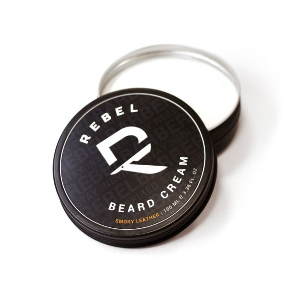 Premium beard and mustache cream REBELTY Smoky Leather 100 ml