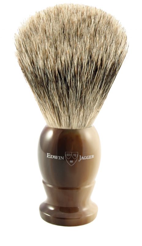 Edwin Jagger 9EJ872 shaving brush dark brown badger hair