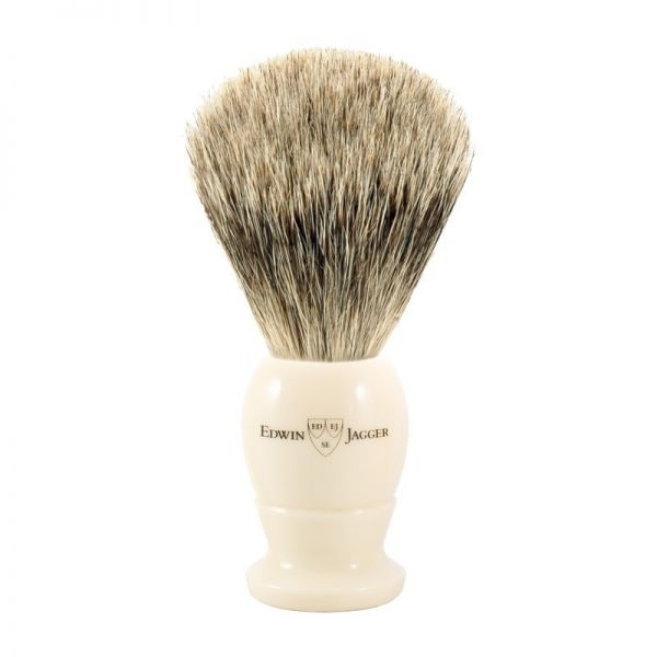 Edwin Jagger EJ877a shaving brush ivory badger hair