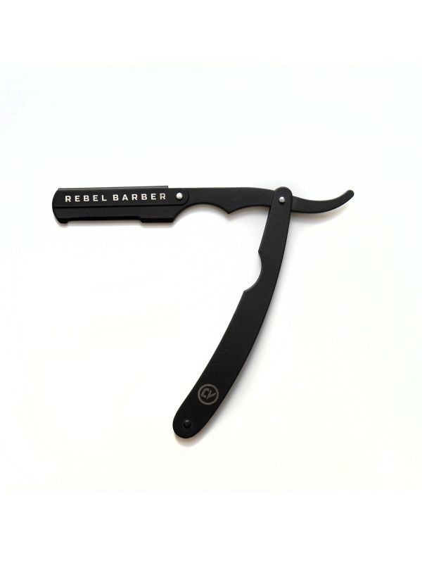 Straight razor with protection and replaceable blade REBELTY Protector Black