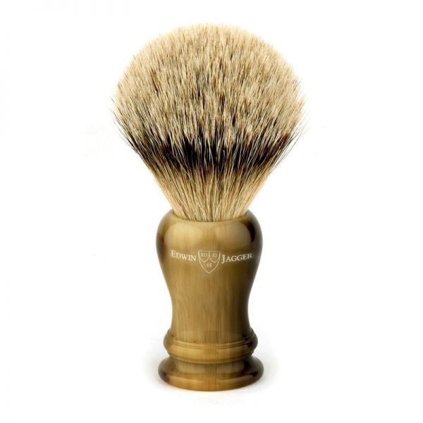 Edwin Jagger LHLSBbb shaving brush dark brown badger hair