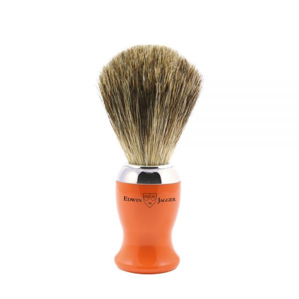 Edwin Jagger shaving brush 81SB710CR orange badger hair