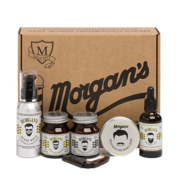 Morgans beard and mustache gift set