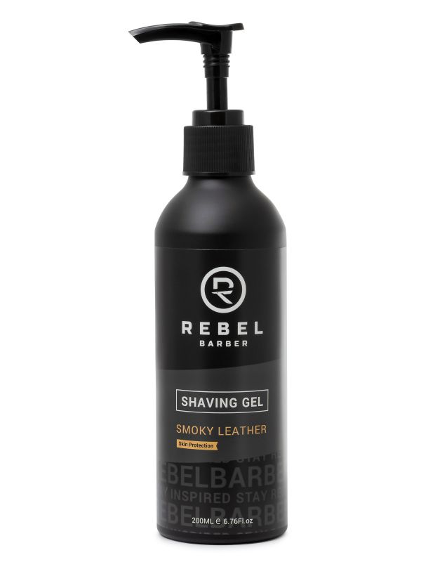 Premium shaving gel REBELTY Smoky Leather 200 ml