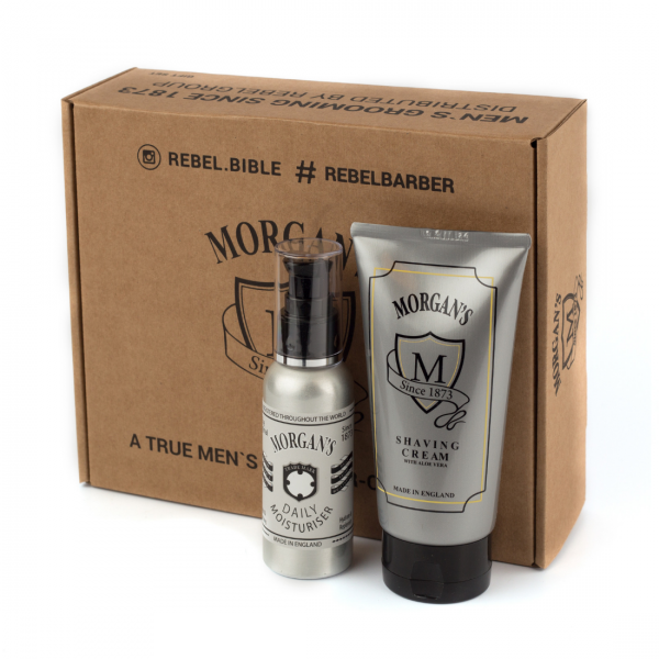 Gift set shaving cream + aftershave cream Morgans