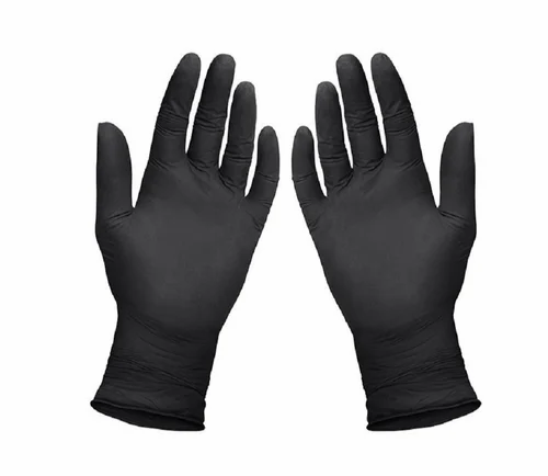 Disposable nitrile powder-free gloves Black size S (50 pairs)